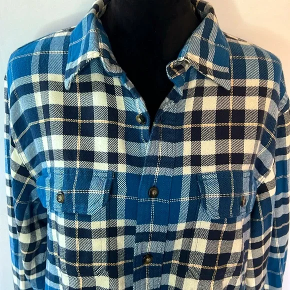 Eddie Bauer 100% Cotton Button Down Flannel Shirt - Picture 3 of 7
